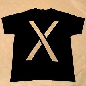 10 Deep black X shirt